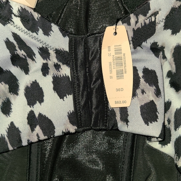 NWT 36D Victoria Secret Gray Leopard Bustier - Picture 3 of 12